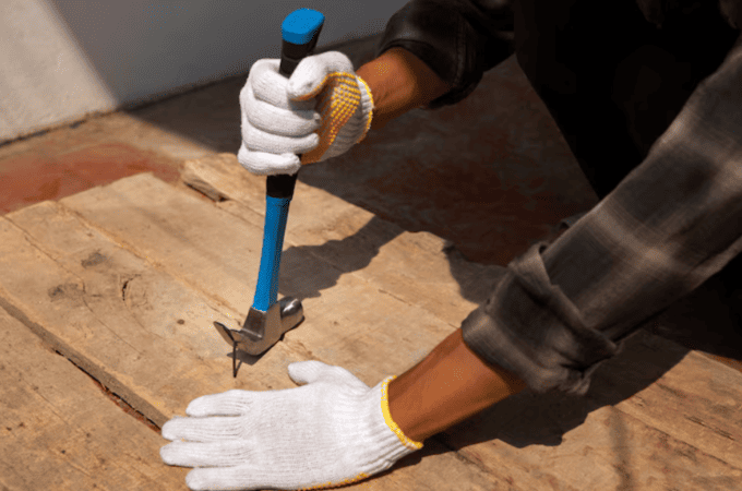 Демонтаж пола в сталинке