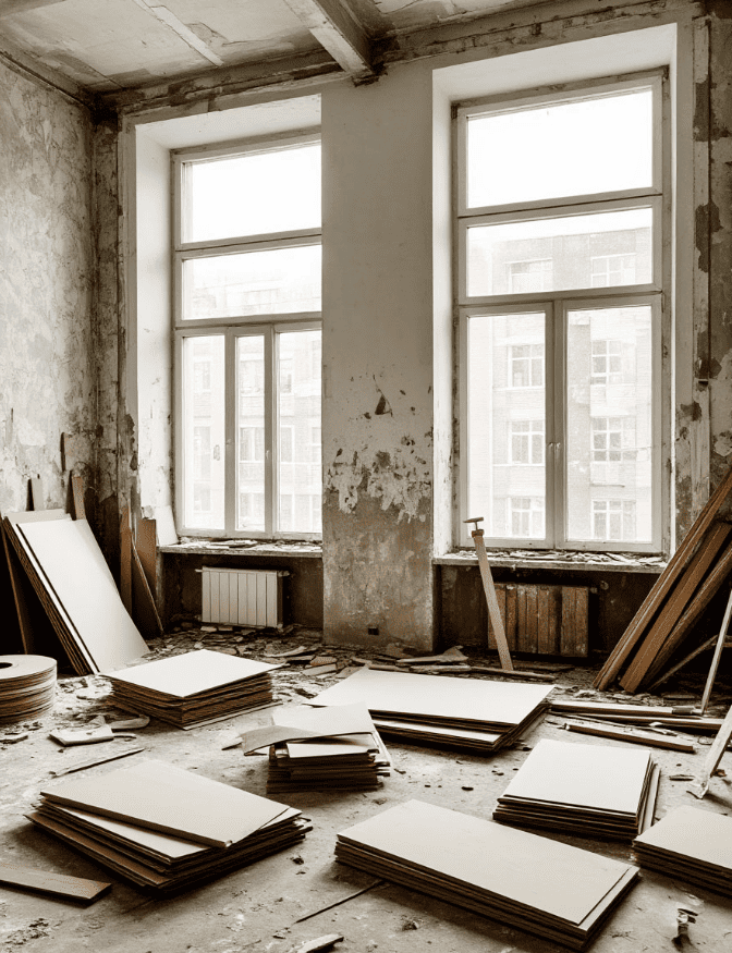 Демонтаж отделки в квартире в Минске