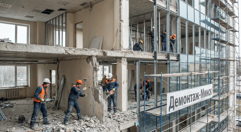 Демонтаж и монтаж в Минске