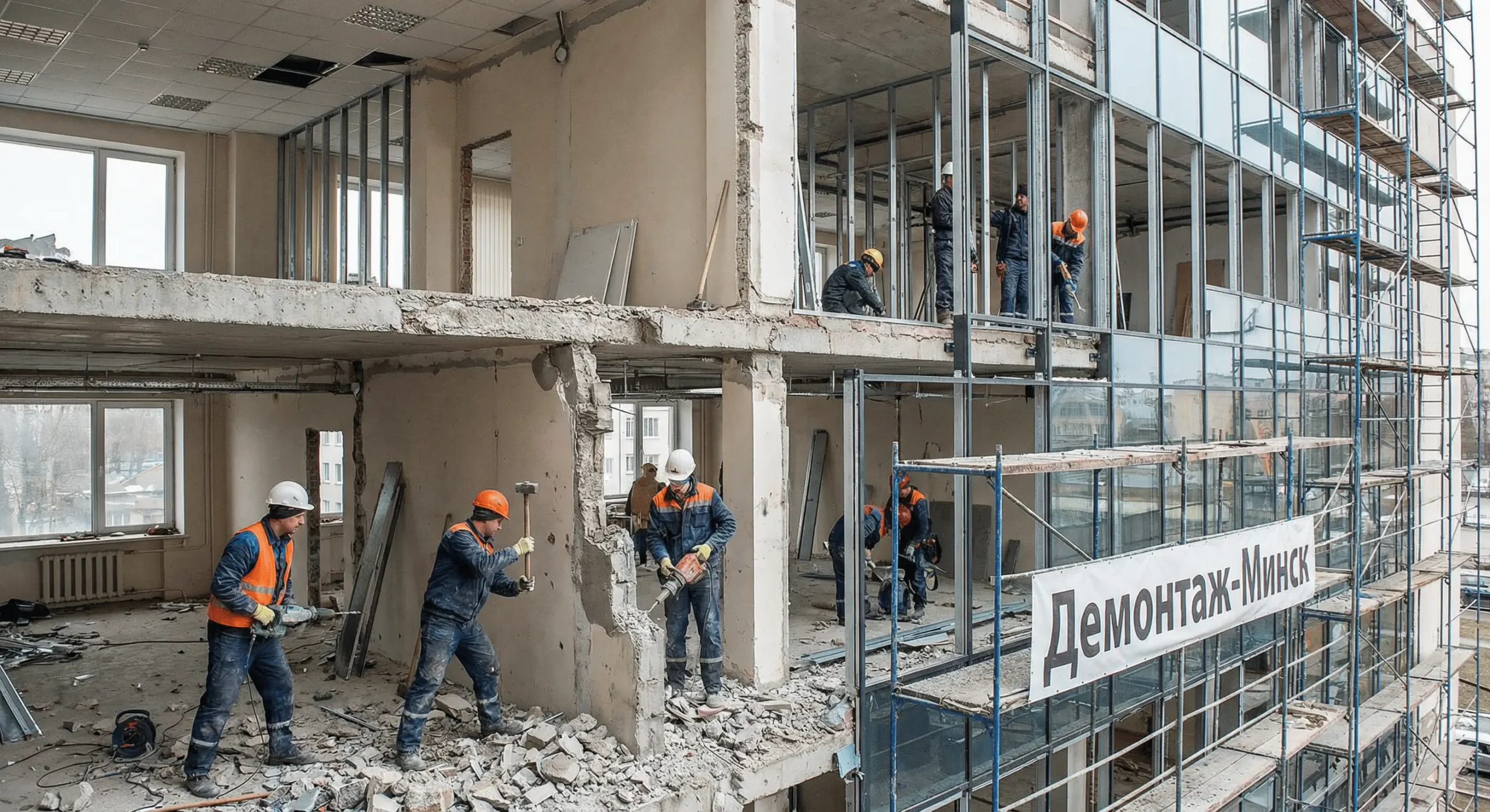 Демонтаж и монтаж в Минске